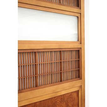 障子枠付 デザインガラス 格子戸 2枚1組　L1011 