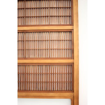 障子枠付 デザインガラス 格子戸 2枚1組　L1011 