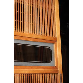 障子枠付 デザインガラス 格子戸 2枚1組　L1011 