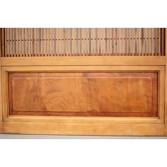 障子枠付 デザインガラス 格子戸 2枚1組　L1011 