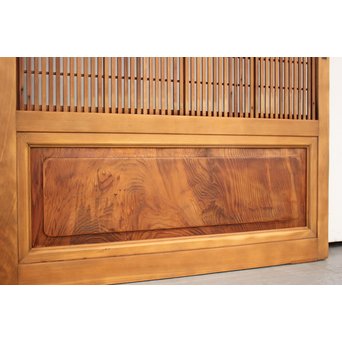 障子枠付 デザインガラス 格子戸 2枚1組　L1011 