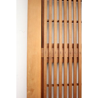 障子枠付 デザインガラス 格子戸 2枚1組　L1011 