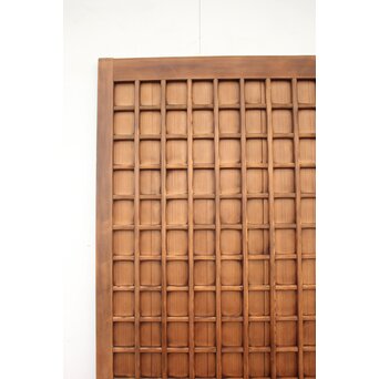 細かな升格子板戸　B975 