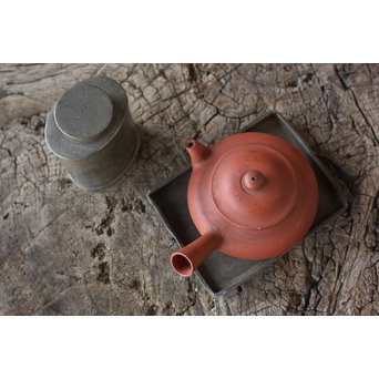 呉恒昌 唐錫 急須敷/茶銚台　M156 
