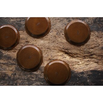 尚美堂 氷裂紋銀色菓子盆　M157 