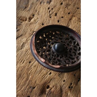 五代 清水六兵衛 青磁袴腰香爐　P158 