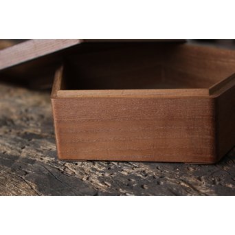 指物師 桑多角蓋物　X173 