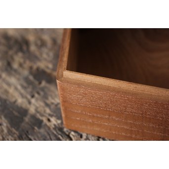 指物師 桑多角蓋物　X173 