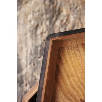 指物師 桑多角蓋物　X173 