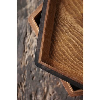 指物師 桑多角蓋物　X173 