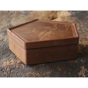 指物師 桑多角蓋物　X173 