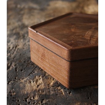 指物師 桑多角蓋物　X173 