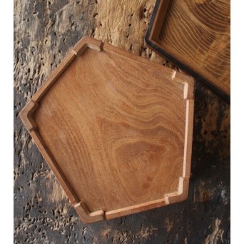 指物師 桑多角蓋物　X173 