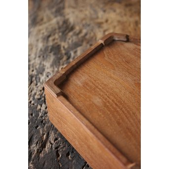 指物師 桑多角蓋物　X173 