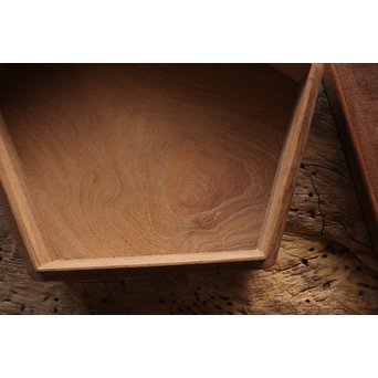 指物師 桑多角蓋物　X173 