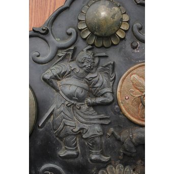 総欅 特大真鍮金具 蔵戸　W980Y 