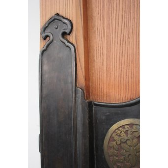 総欅 特大真鍮金具 蔵戸　W980Y 