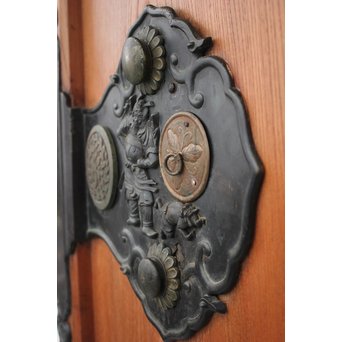 総欅 特大真鍮金具 蔵戸　W980Y 