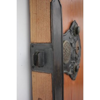 総欅 特大真鍮金具 蔵戸　W980Y 