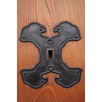 総欅 特大真鍮金具 蔵戸　W980Y 