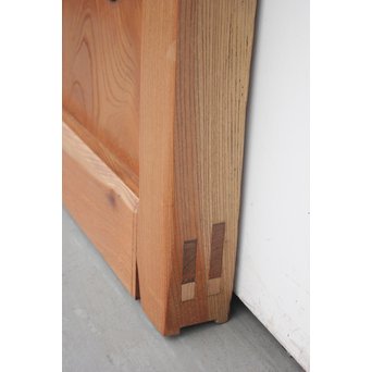 総欅 特大真鍮金具 蔵戸　W980Y 