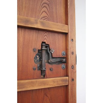 総欅 特大真鍮金具 蔵戸　W980Y 