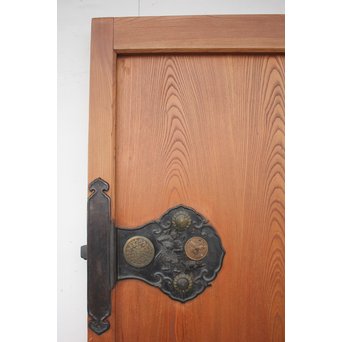 総欅 特大真鍮金具 蔵戸　W980Y 