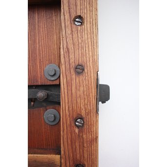 総欅 特大真鍮金具 蔵戸　W980Y 