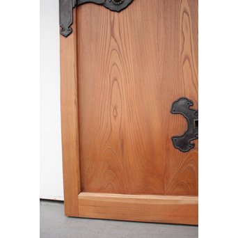 総欅 特大真鍮金具 蔵戸　W980Y 