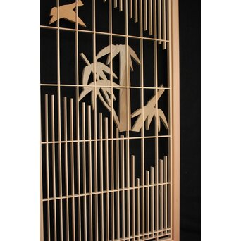 デッドストック 白木竹雀書院 2枚1組　R2502 