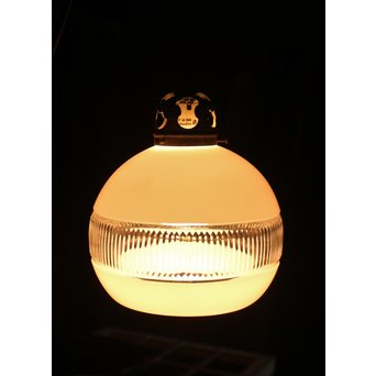 白被せ切子電笠/照明　A1963