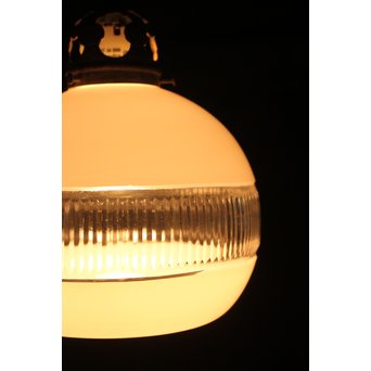 白被せ切子電笠/照明　A1963 