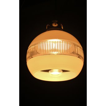 白被せ切子電笠/照明　A1963 