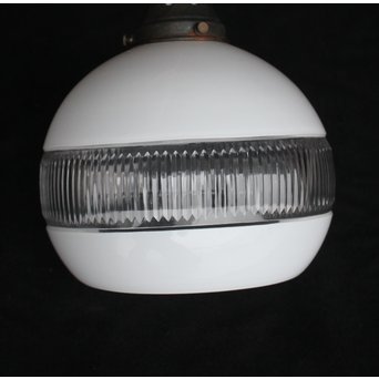 白被せ切子電笠/照明　A1963 