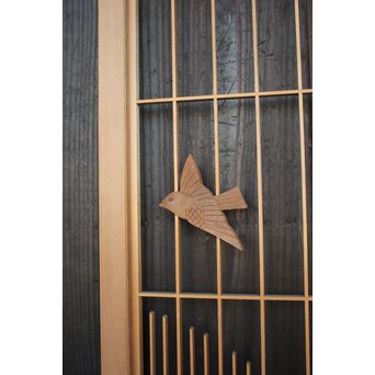 竹雀の格子建具 2枚1組　L1014Y 