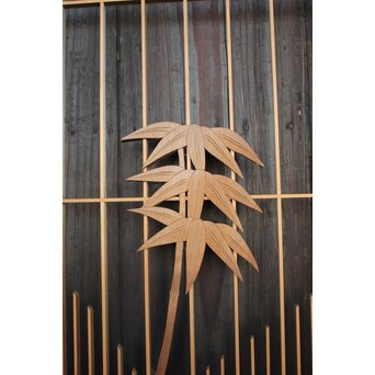 竹雀の格子建具 2枚1組　L1014Y 