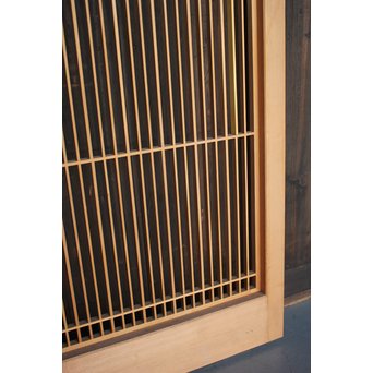 竹雀の格子建具 2枚1組　L1014Y 