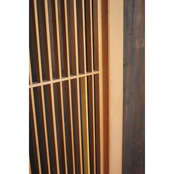 竹雀の格子建具 2枚1組　L1014Y 