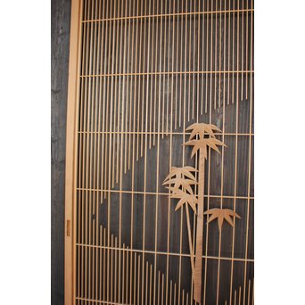 竹雀の格子建具 2枚1組　L1014Y 
