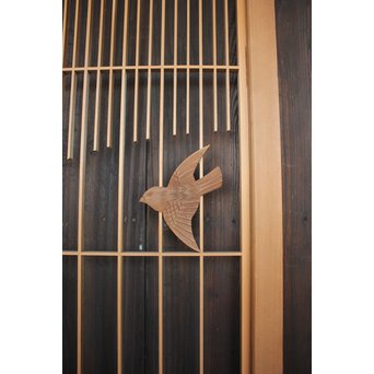 竹雀の格子建具 2枚1組　L1014Y 