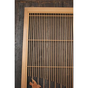 竹雀の格子建具 2枚1組　L1014Y 