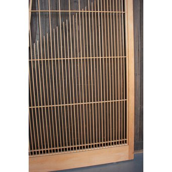 竹雀の格子建具 2枚1組　L1014Y 