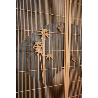竹雀の格子建具 2枚1組　L1014Y 