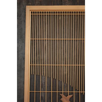 竹雀の格子建具 2枚1組　L1014Y 