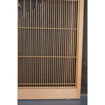 竹雀の格子建具 2枚1組　L1014Y 