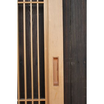 竹雀の格子建具 2枚1組　L1014Y 