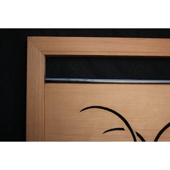 水禽籠 木彫透かし欄間 2枚1組　R2505 