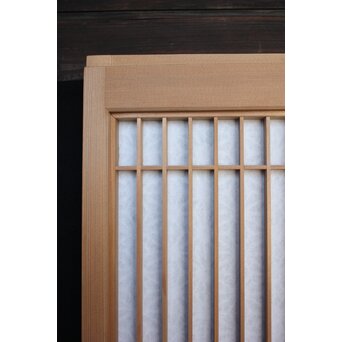 麻葉障子付 白木書院 2枚1組　R2506 