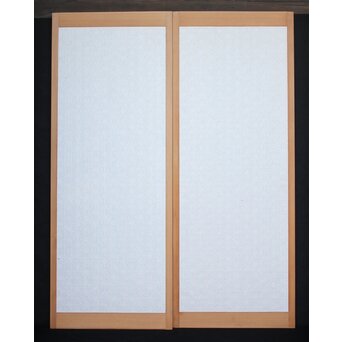 麻葉障子付 白木書院 2枚1組　R2506 
