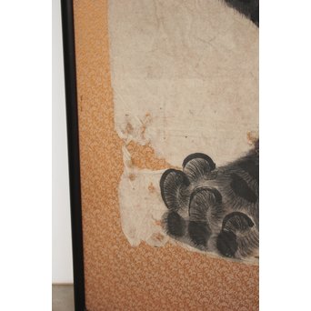 虎の水墨画 額装　Z188 